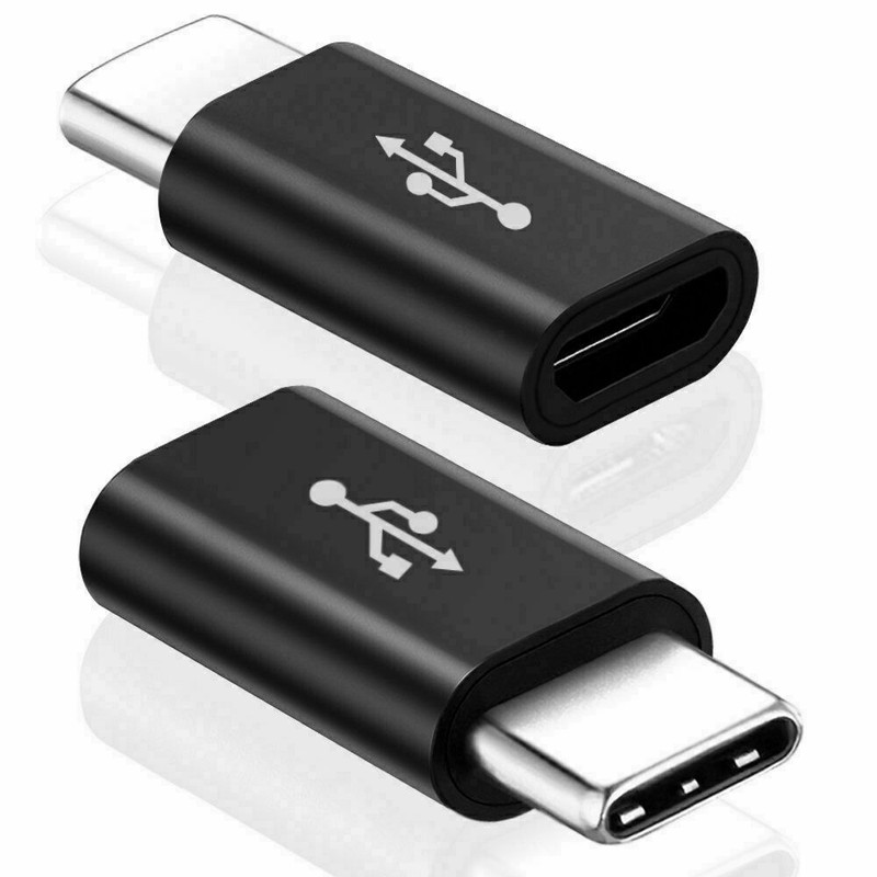 5 Pack Micro USB to Type C Adapter Converter Micro-B to USB-C Connector USA gallery