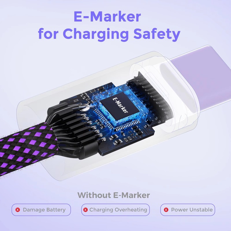 USB C to USB C Cable 240W Fast Charging Type C Charger Cord for iPhone Samsung gallery