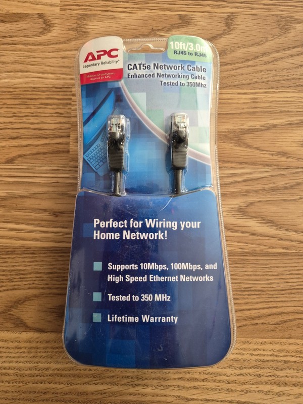 APC Legendary Reliability CAT5e Network Cable Brand new.