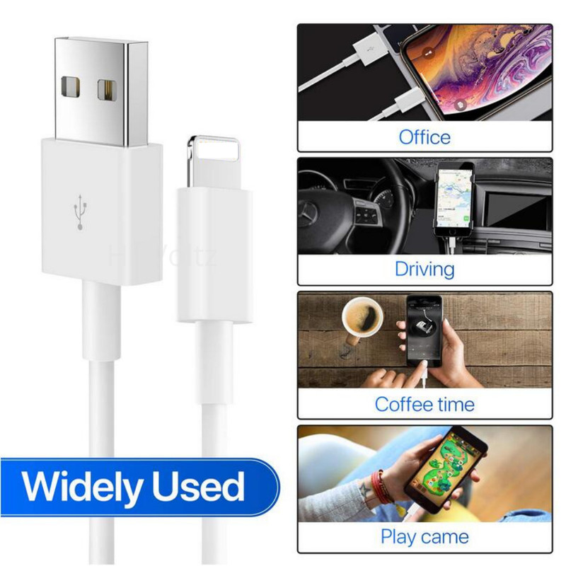 For iPhone 13 12 11 XS XR X SE 8 7 6 iPad USB Charger Cable Charging Cord 3/6Ft gallery