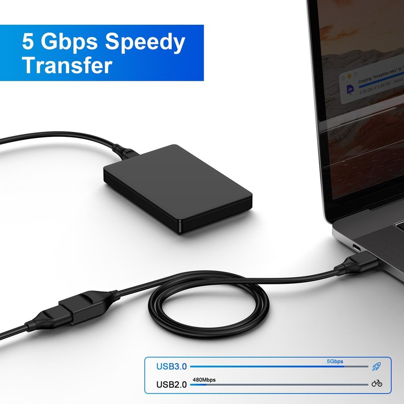 USB Extension Cable 6FT USB to Female Extender Cord for Keyboard//Flash Drive... gallery