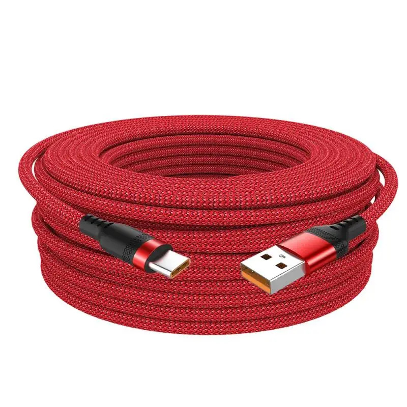 1m 1.5m 2m 3m 5m 8m 6A USB TYPE C Fast Charge Cable Braided Extended Data Transm gallery