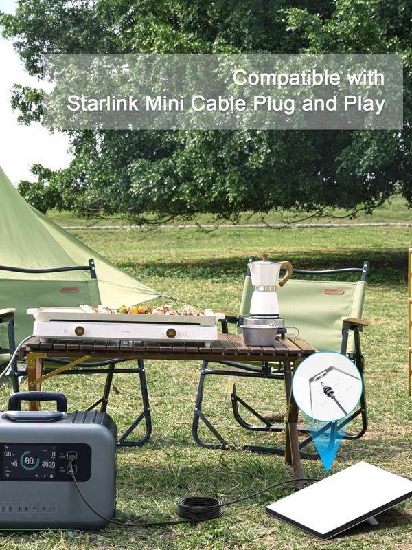 with Starlink Mini DC Cable,100W Input USB C to DC Power Cable Waterproof DC ... gallery