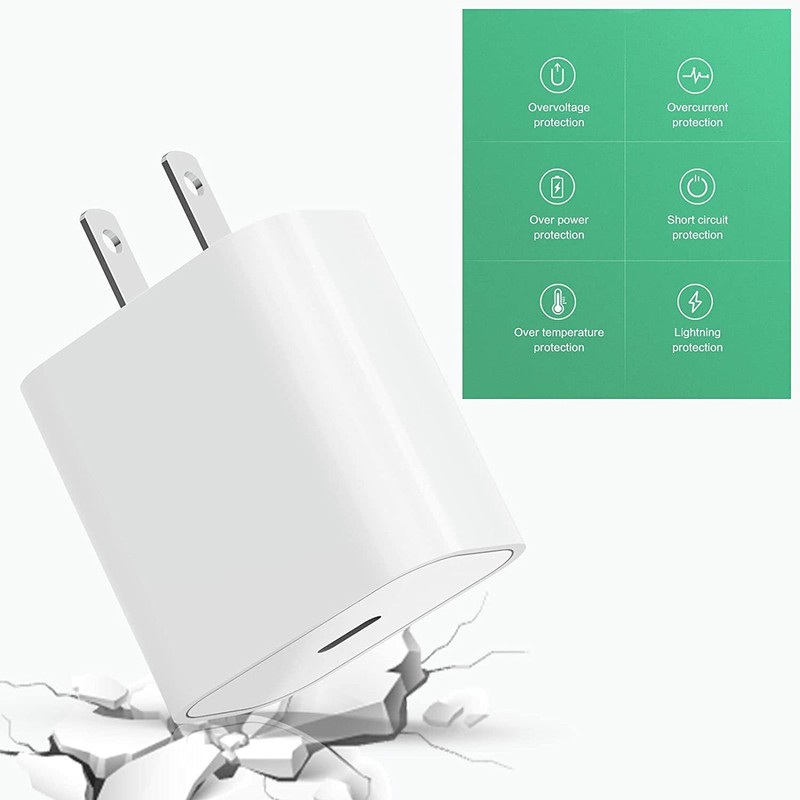 1-1000X Lot 20W USB-C Charger Adapter For iPhone 17 16 15 14 13 12 11 Pro Max XS gallery