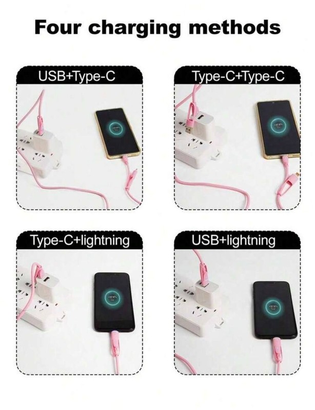 4in1 66W/100W(MAX) 27W Fast Charging Cable Iphone Charger Cable Silicone Charger gallery