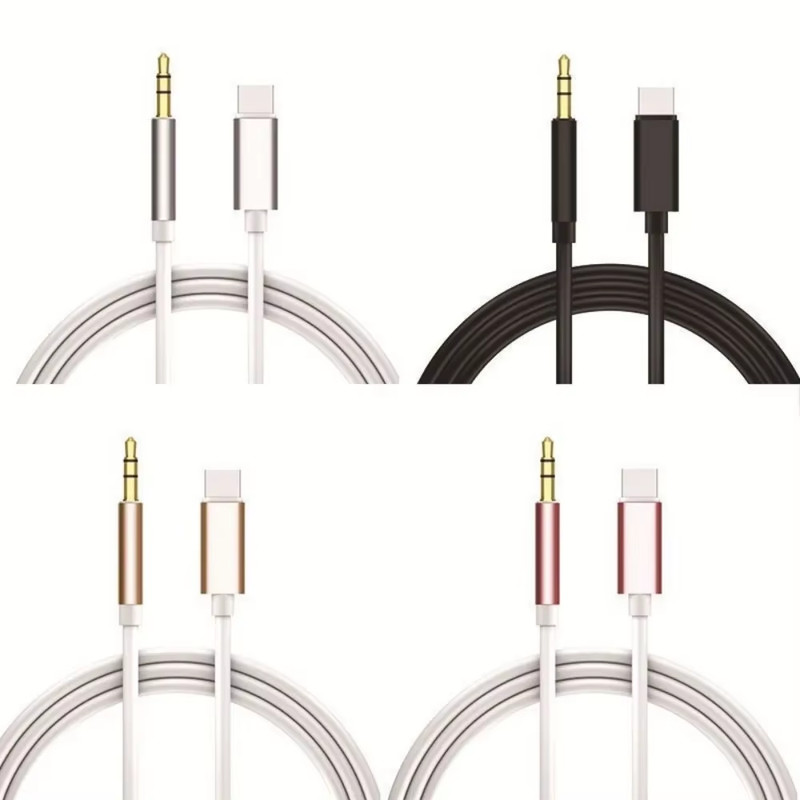 USB Type C to 3.5 MM Jack AUX Cable DAC Type-C Audio Kabel for Car Speaker Headp gallery