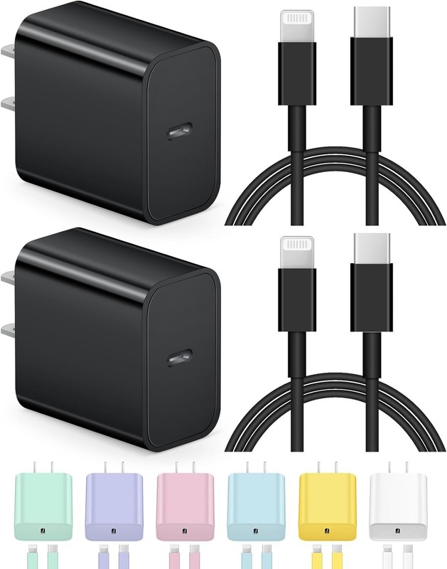 2 Original Carga Rapida USB-C De 20W Cargador Para iPhone 12 11 Pro Max XS X 8 7