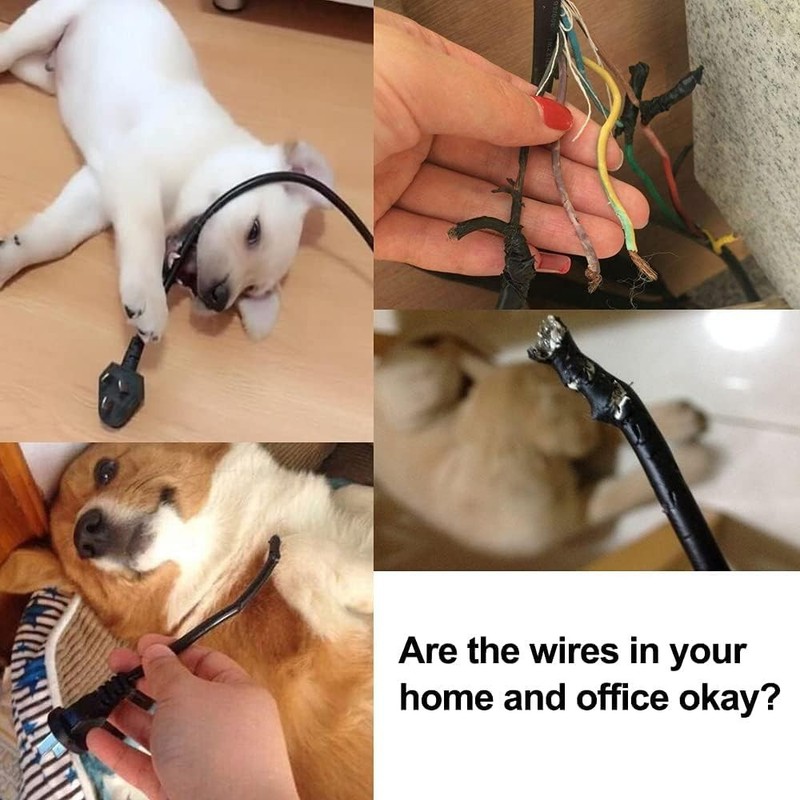 10ft Clear Pet Cord Protector - Flexible and Chew-Resistant Cable Sleeve gallery