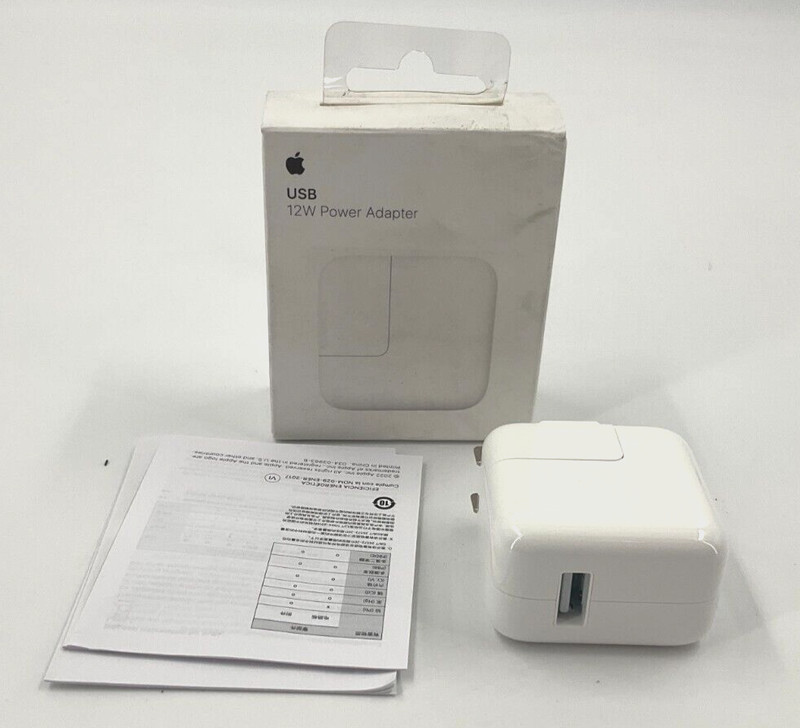 Apple USB AC Adapter 12 Watt MGN03AM/A ✅❤️️✅❤️️ NEW! OPEN BOX! ✅❤️️✅❤️️