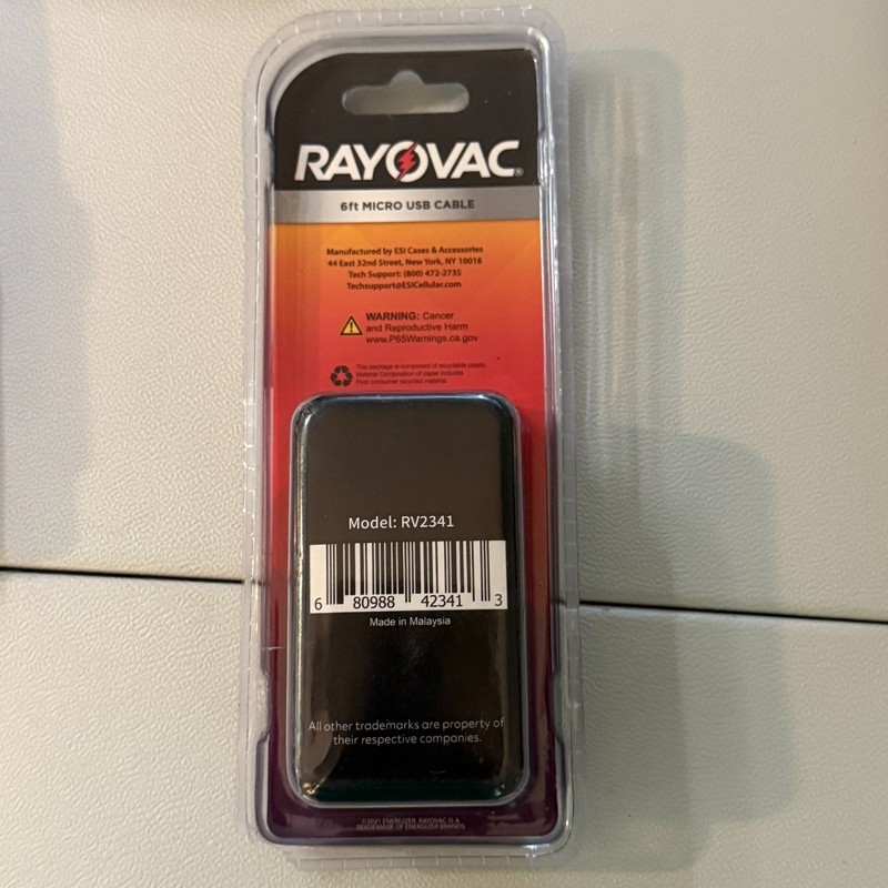 2 Packs Rayovac Fusion Micro USB Cable 6ft or 10ft Choose Color gallery