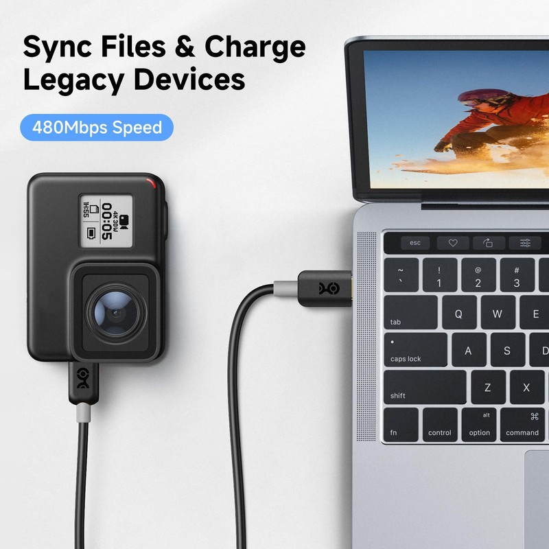 USB C to Mini USB Cable 480Mbps Data 15W Charging Cord Legacy Devices Lead gallery