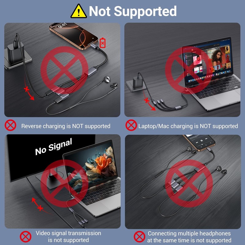 USB C Splitter 1 in 3 Out, USB Type C Splitter, USBC Male to Multi Type C Fem... gallery
