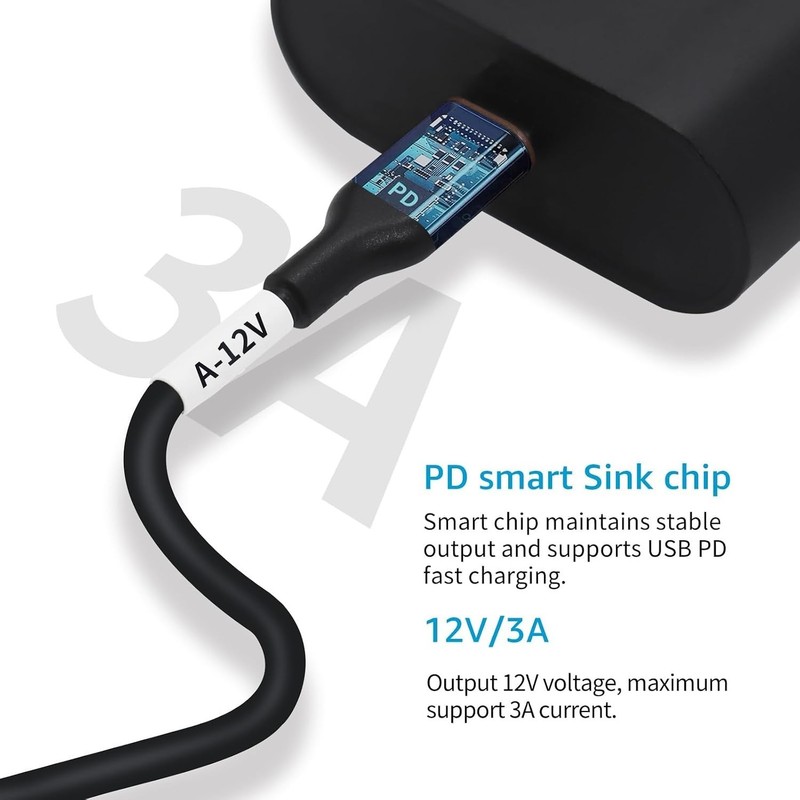 MagicConn USB Type C PD to DC Power Cable55x25-12V gallery