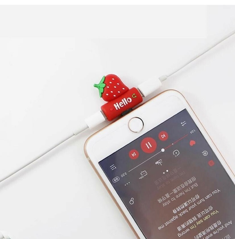 2 in 1 Headphone Charger Adapter Cable Splitter For iPhone 7 8 Plus X 11 Pro Max