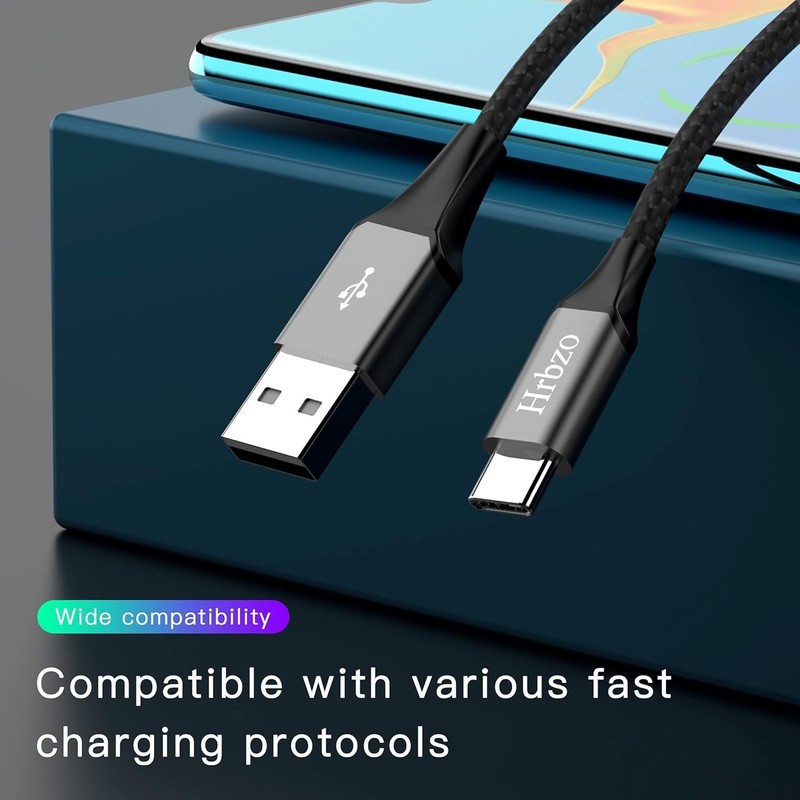 USB-C Charger Cable 3-Pack - 3A Fast Charge, 9 Feet Total Length, Durable Design gallery