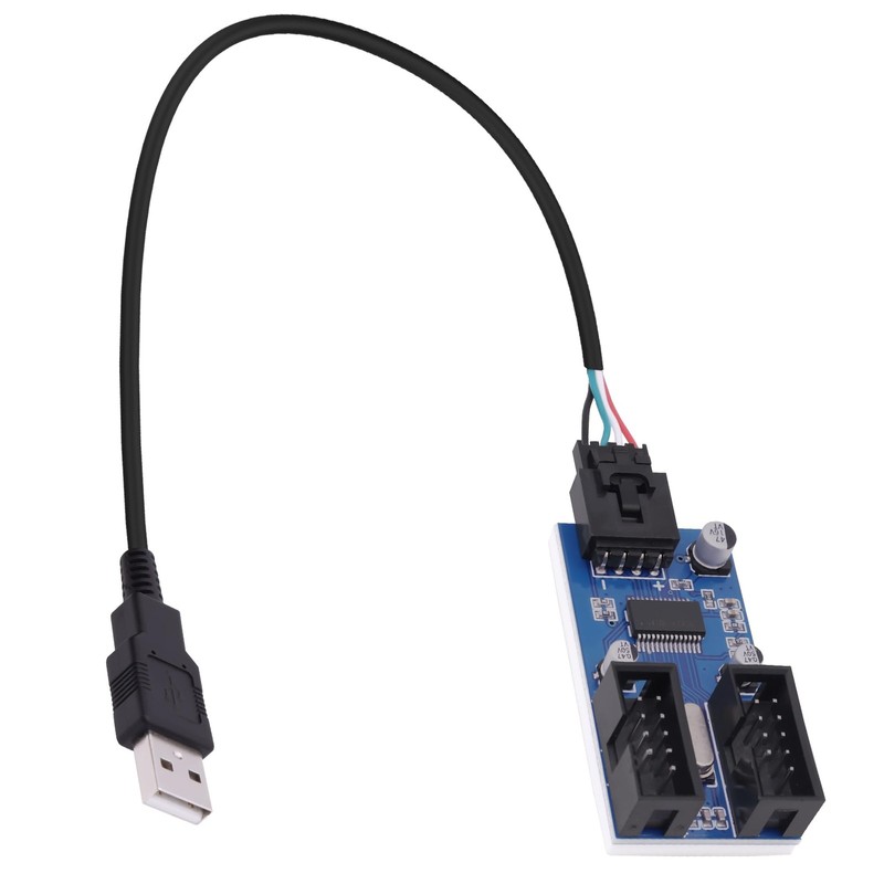 Motherboard Internal USB Hub Header Splitter USB A to Dual Motherboard 9 Pin ... gallery