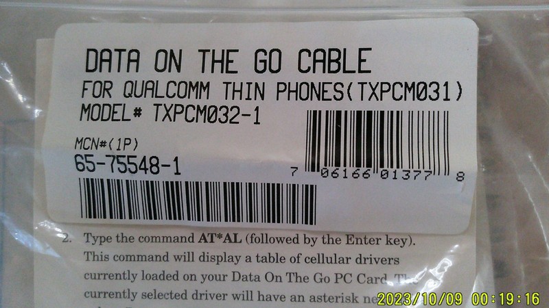 data on the go cable for qualcomm thin phones- legacy