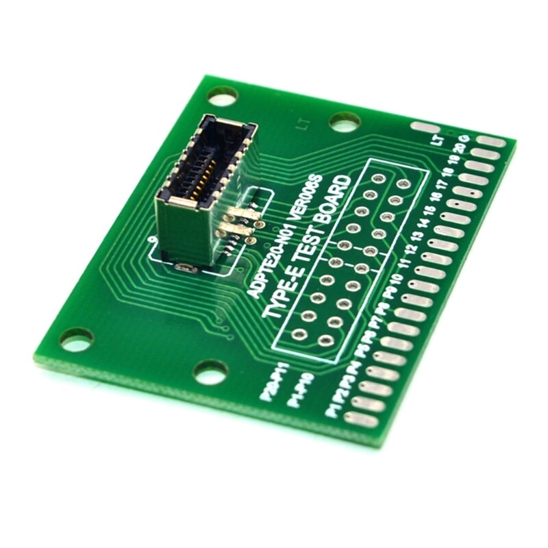 USB 3.1 20PIN Test Board with 20P Male PCB TYPEE Female Port A-KEY Test Board