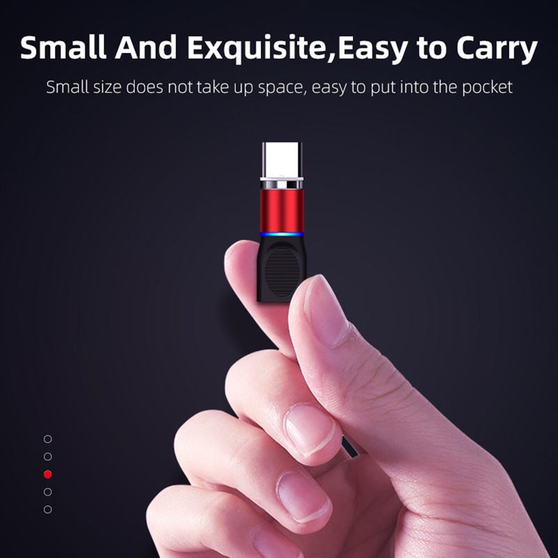 USB Type C Magnetic Adapter 360° Rotating Mobile Phone Cable Adapter Connector