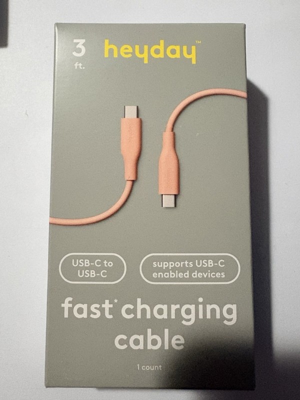 Heyday USB-C to Cable 3ft Fast Charging for iPhone iPad – New