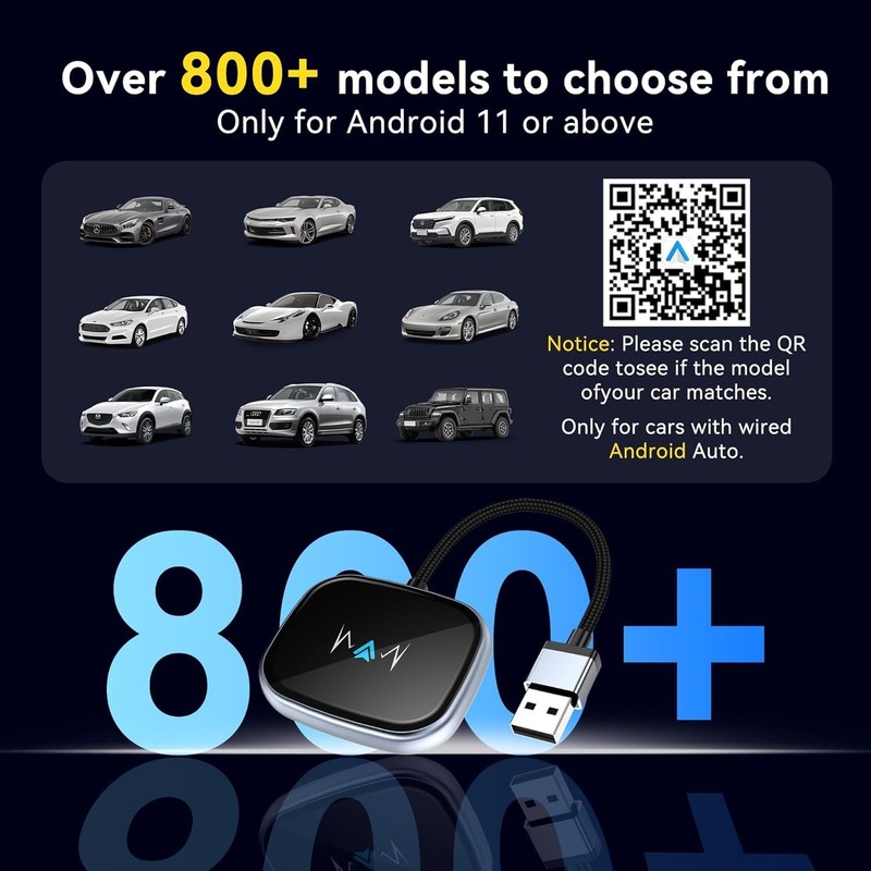 Wireless Android Auto Adapter Latest NFC Touchscreen Connectivity Wireless Plug gallery