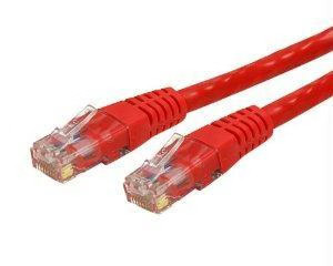 50ft red cat6 ethernet cable delivers multi gigabit 1/2.5/5gbps & 10gbps up to 1