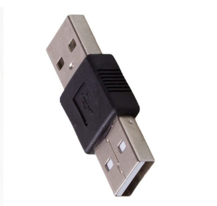 2PCS USB 2.0 Male To USB Male Cord Cable Coupler Adapter Changer Convertor L