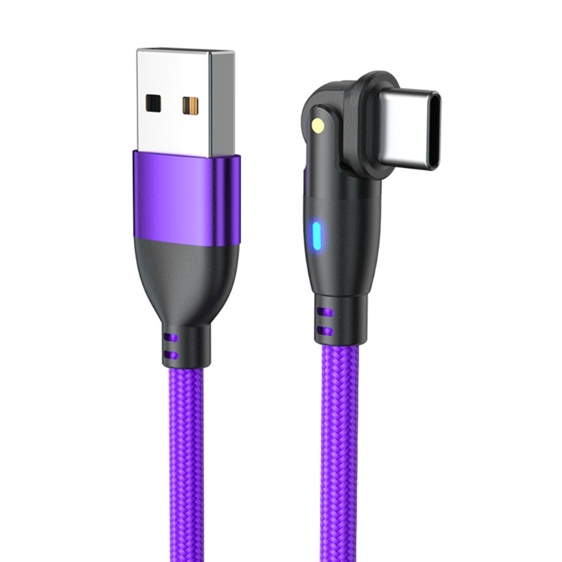 Braided USB to USB C Cable for Fast Data Transfer 3A Charging Cord Wire
