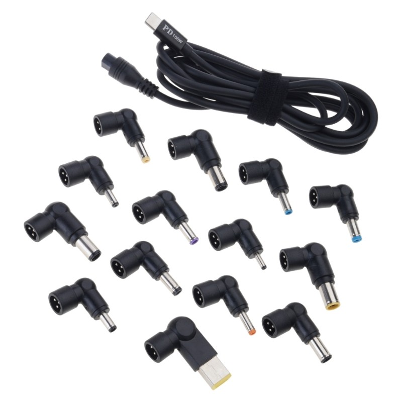 12 Adapters USB C PD100W Charging Cable 20V5A Power Delivery For Laptop Tablets gallery