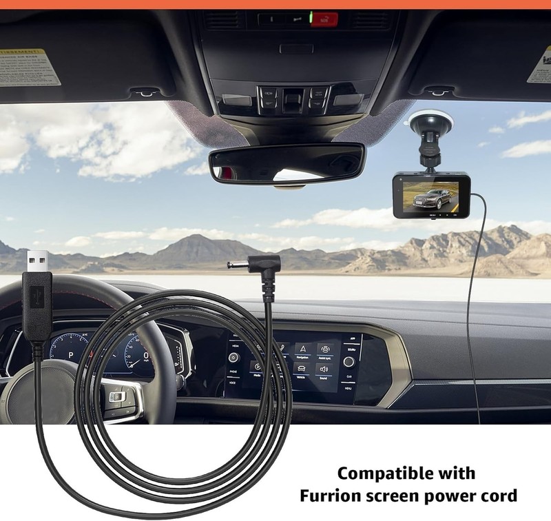 Furrion-Compatible 6.56ft USB to DC Car Charger Cable for Monitors & Cameras gallery