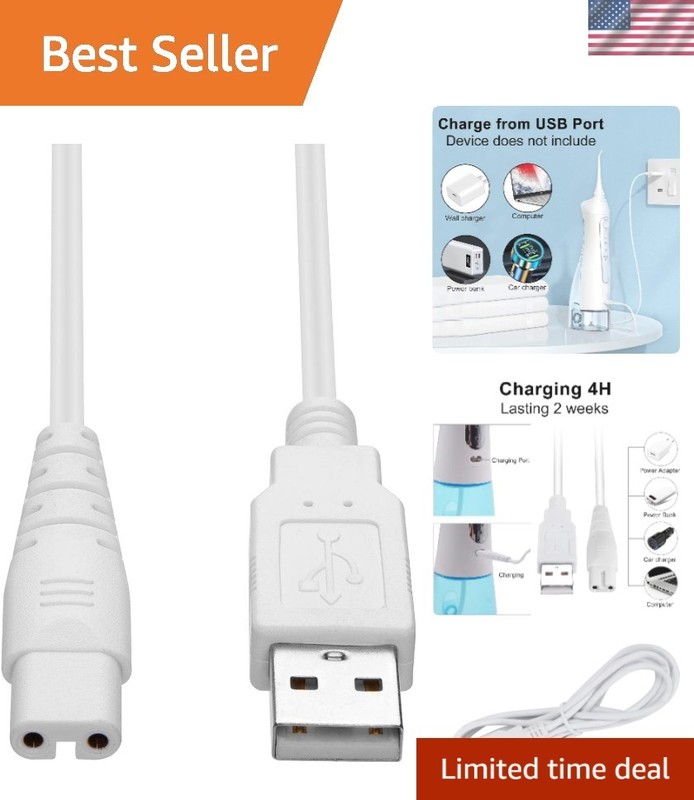 Fast Charging USB Cable for Nicwell & Fairywill Water Flossers – Quality Assured