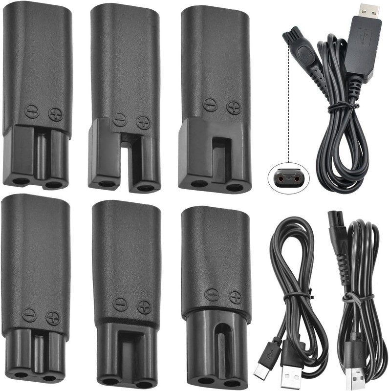 Compact 9PCS Type-C Power Charger Set for Clippers, Shavers & Beauty Devices gallery