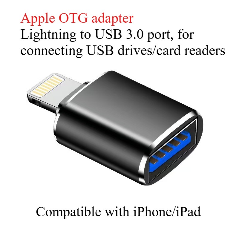 To USB 3.0 OTG Adapter for iPhone iPad Camera Card Reader Flash Drive gallery