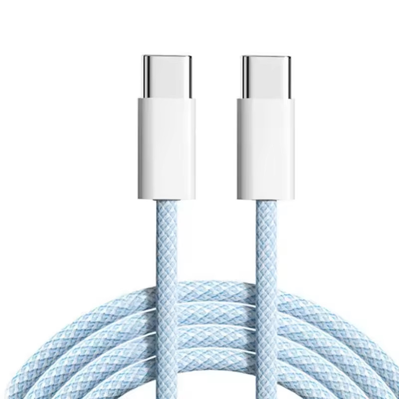 6ft Nylon Braided 60W USB C To USB C Fast Charging Data Cable gallery