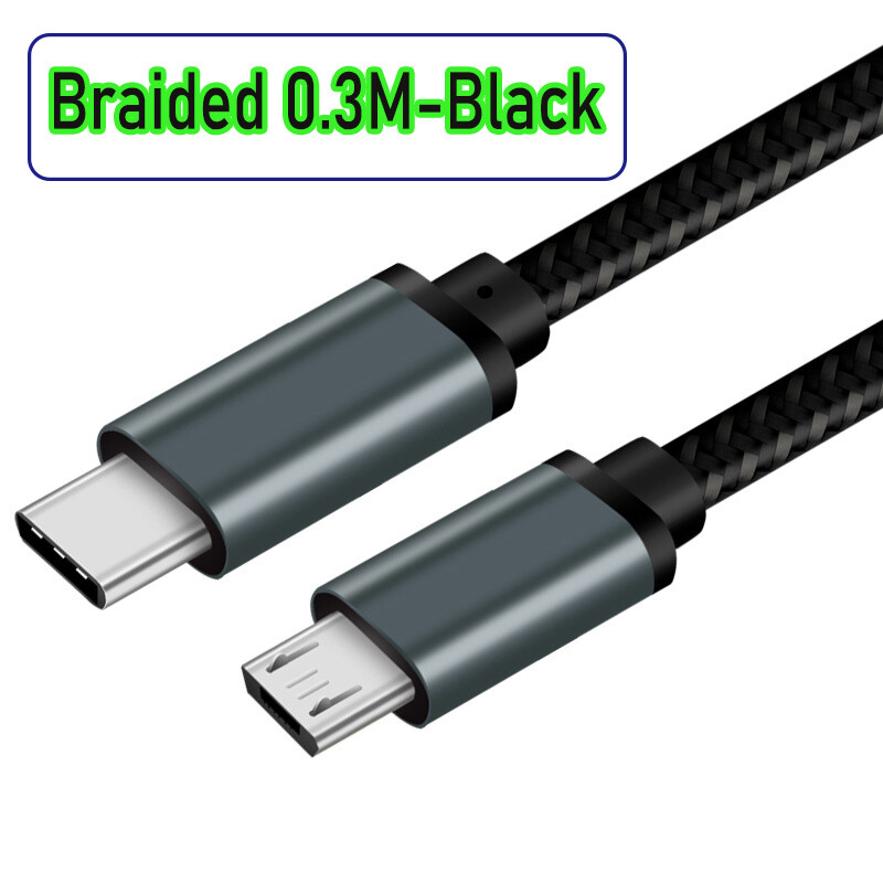 USB-C Type C to Micro USB 2.0 Male Sync OTG Charger Data Transfer Cable Cord US