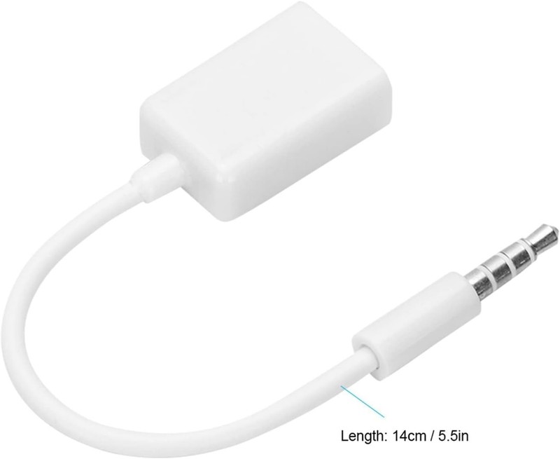 Lightweight USB to Aux Adapter for Audio Devices - Car Compatibility Noted gallery