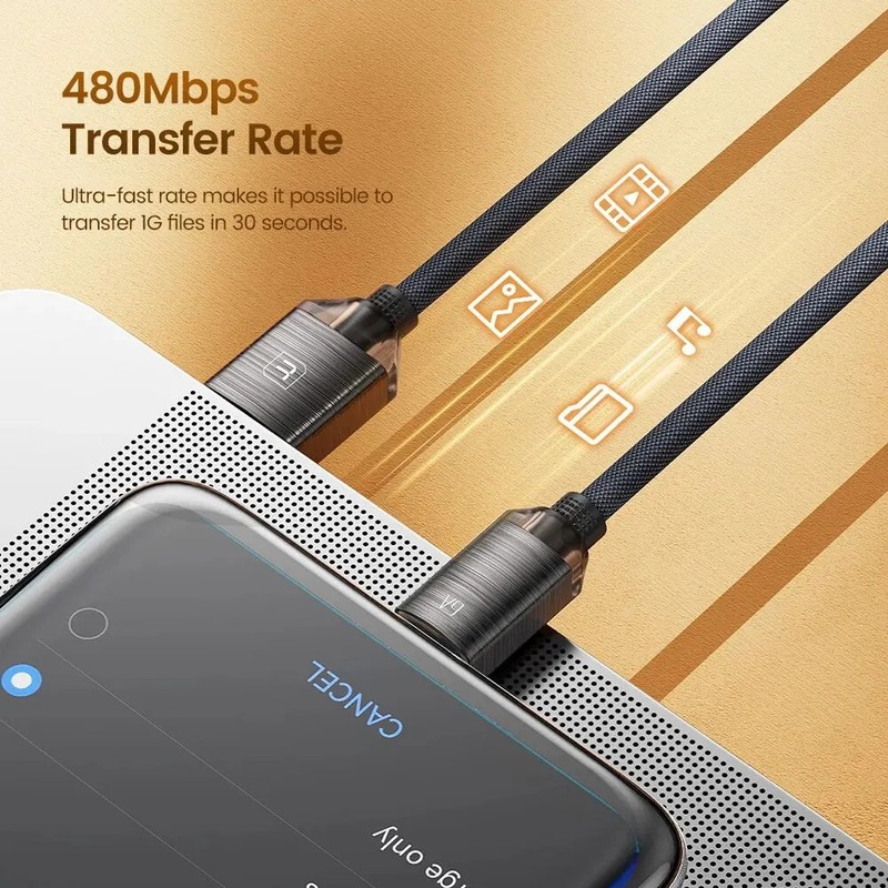 Toocki 6A USB-C Cable 100W Fast Charging for Samsung Xiaomi OnePlus POCO 1m/2m gallery