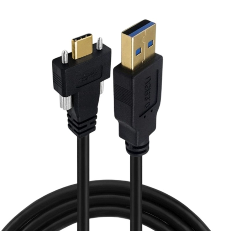 Industrial Strength Straight Head USB Type C Data Wire For Continuous Operation