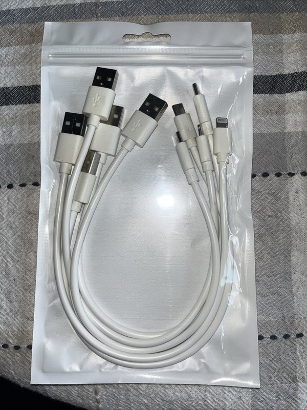 Short Micro USB Cable 5-Inch Fast Charging High Speed USB Pack OF 5 Pcs. 1ft