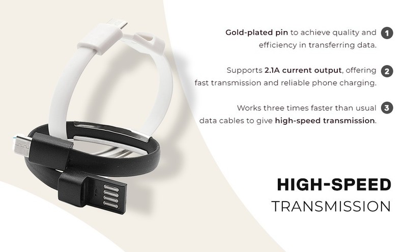 USB-C Bracelet Charger for iPhone/Galaxy–2-Pack-Ships free, No Fees ✅ gallery