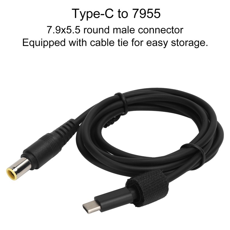JORINDO 4.9ft Charging Cable 65W 3A TypeC Male To 7.9x5.5mm DC Plug PD Note ONXM gallery