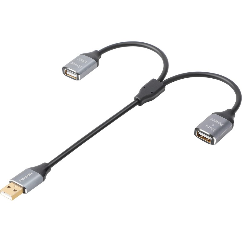 USB Splitter Y Cable, USB 2.0 Splitter 1 Male to 2 Female Extension Cord Adap... gallery