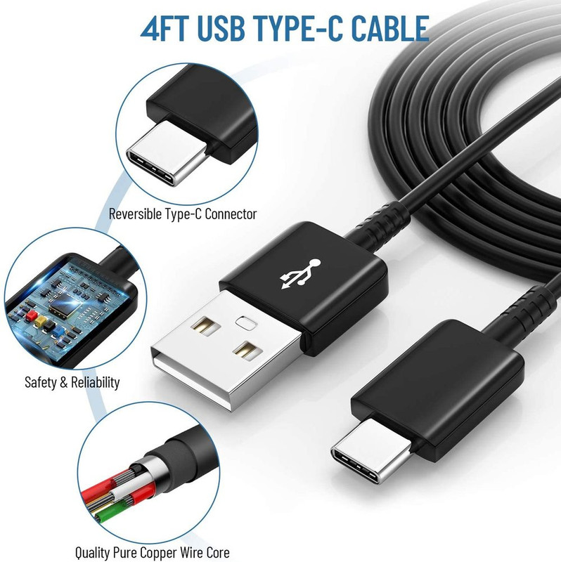 USB C Cable Type C To Type A Fast Charger Cord Cord For Samsung iPhone 15Pro Lot gallery