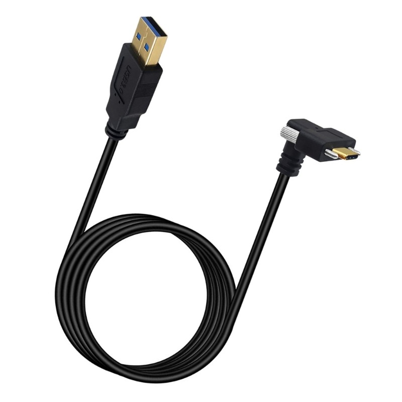 Secure Connection USB C to USB 3.0 Data Wire Line Angled Plug For Industrial Use gallery