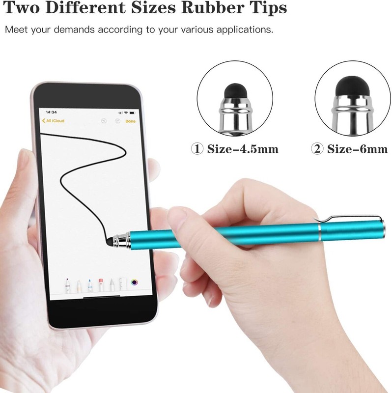 For Samsung Galaxy Tab A7/A8/A9/PLUS Touch Screen Pen Stylus Fiber Tip Aluminum gallery