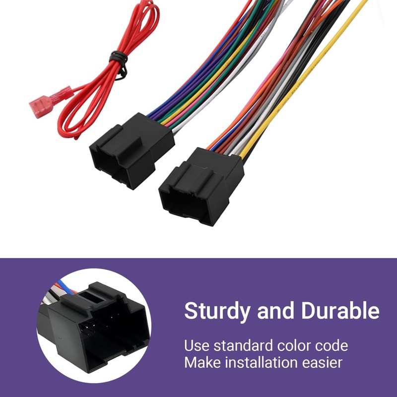 Radio Wiring Harness Connector Wire Cable Adapter Compatible with 2006-2013 GM gallery