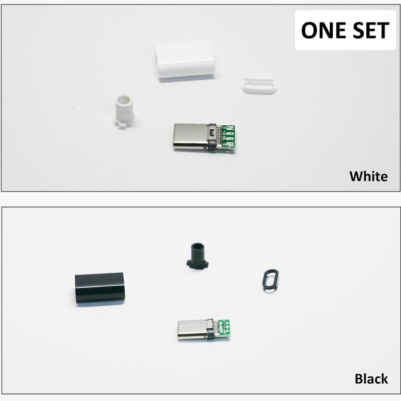20 Set USB-Connector Kit DIY, 24 Pin USB 3.1 -Plug with PCB Board and Housing... gallery