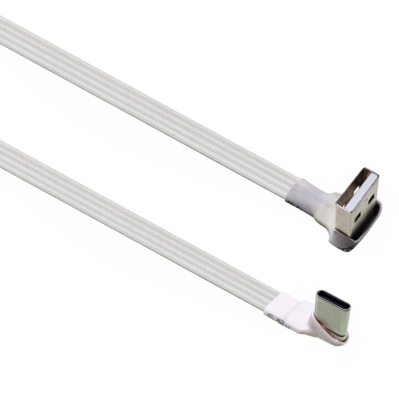 20-300cm Flat USB 2.0 To Type C Charging Cord 6 Lengths For Multiple Devices