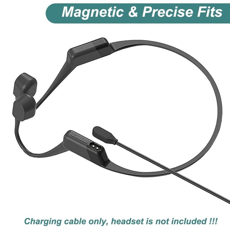 Extra 3.3ft Magnetic Charger for Shokz OpenComm & Aeropex - Quick Charge gallery