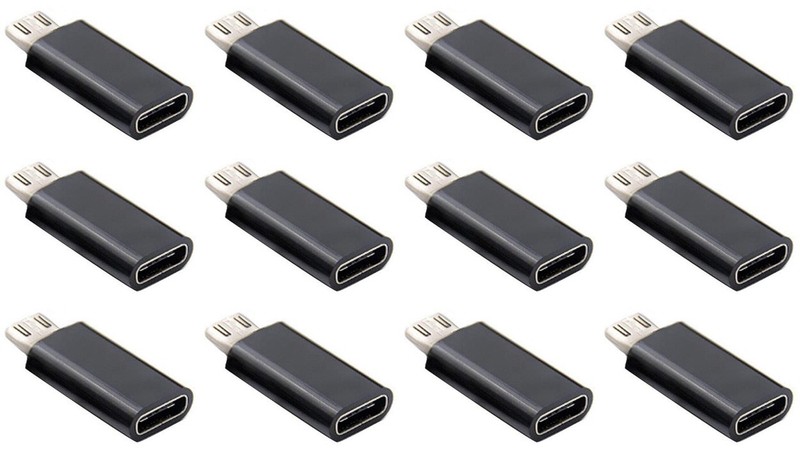 12X Micro Male USB to 3.1 Type C Female Charging & Data Adapter Converter 12 pcs